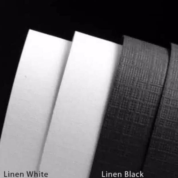 kertas linen putih
