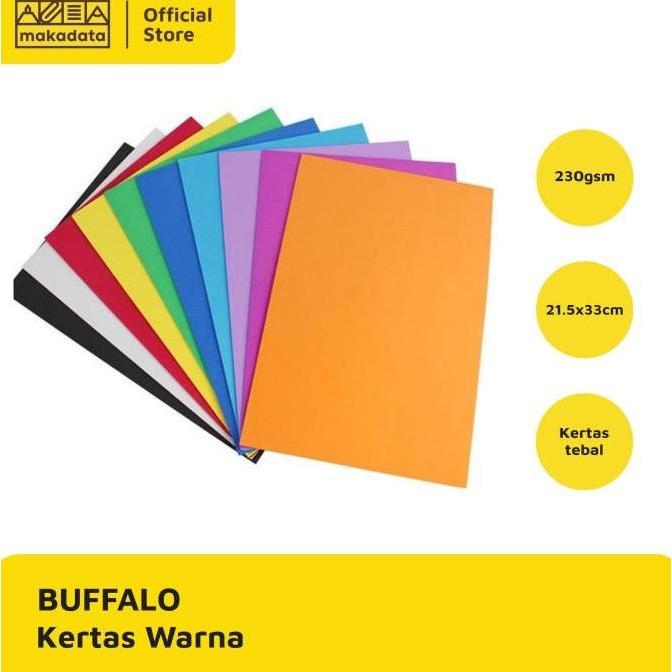 KERTAS KARTON BUFALO TEBAL ISI 10 LEMBAR MURAH