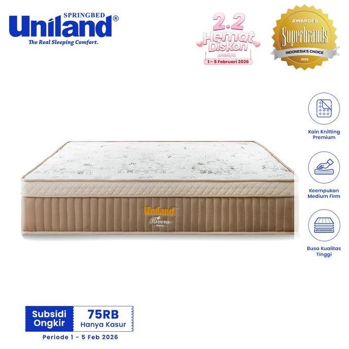 Uniland Springbed Rivera Emira Plushtop Hanya Kasur
