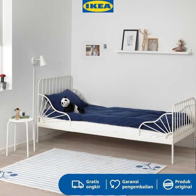 Ikea Minnen Rangka Tempat Tidur / Ranjang / Kasur Anak Putih 80X200 Cm