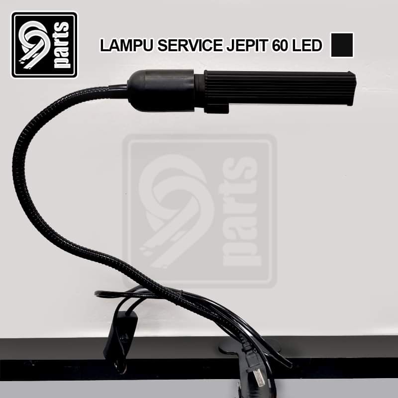 Lampu Jepit Service 60 Led + Gagang /  Lampu Service Jepit 60Led Plus Gagang
