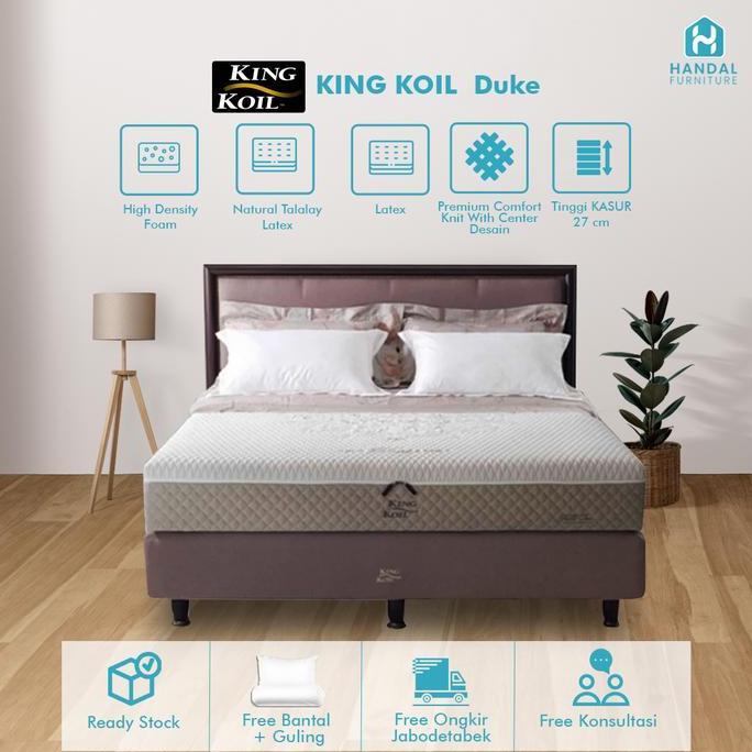 Kasur Full Latex King Koil Duke Anti Bakteri Firm Keras Tebal 27Cm Original Springbed
