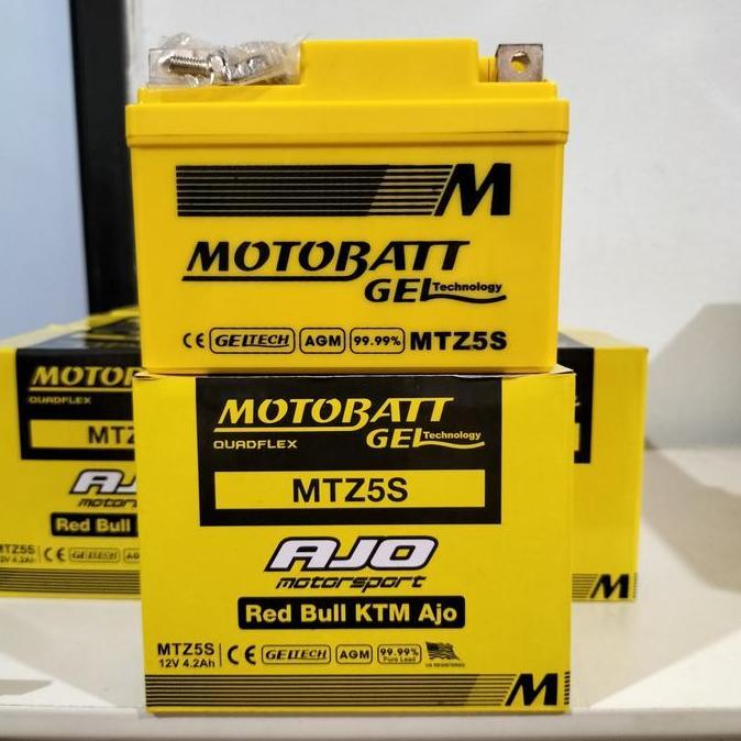 Promo Aki motor Honda Verza Motobatt MTZ5S Aki Kering / Aki Gel Diskon