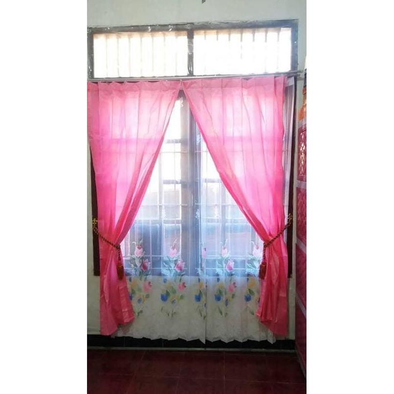 Spesial Gorden Jendela Uk 200X200 Spliket Polos