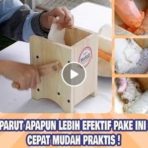 Parut Kelapa Jahe Kunyit Singkong Manual Kayu Berkwalitas.Tajam Kokoh  Parutan Stainless