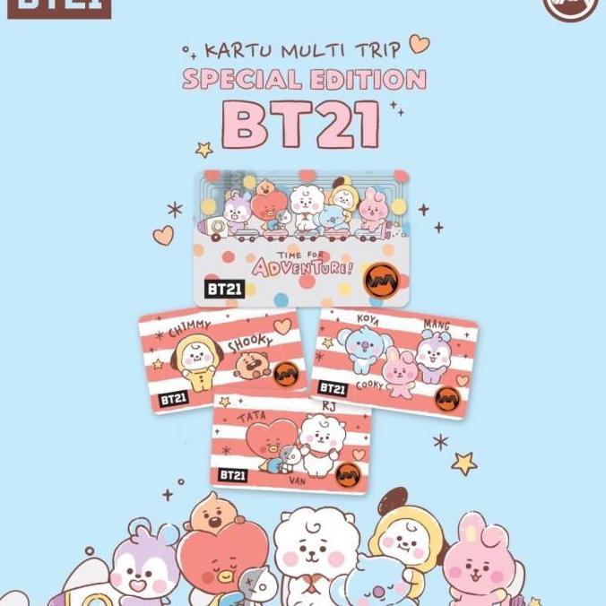 KMT (kartu multi trip) Special Edition BT21 x Commuter line