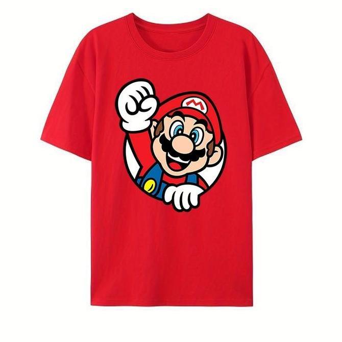 AV3 - kaos baju cewek cowok couple keluarga ayah anak ibu mario luigi