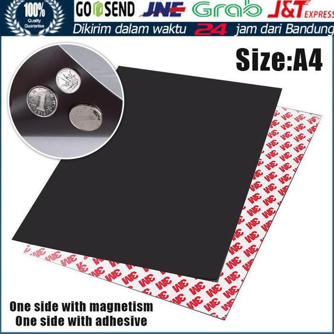 Magnet Lembaran Strip Sheet Karet Rubber A4 30cm x 20cm Tebal 1mm Magnet sheet lembaran