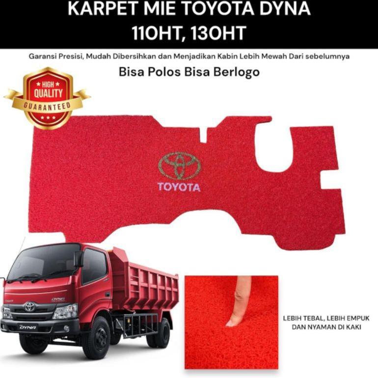 Karpet Mobil Mie Toyota Dyna 110, 130ht Berlogo Toyota presisi untuk toyota dyna 110Ht dyna 130HT