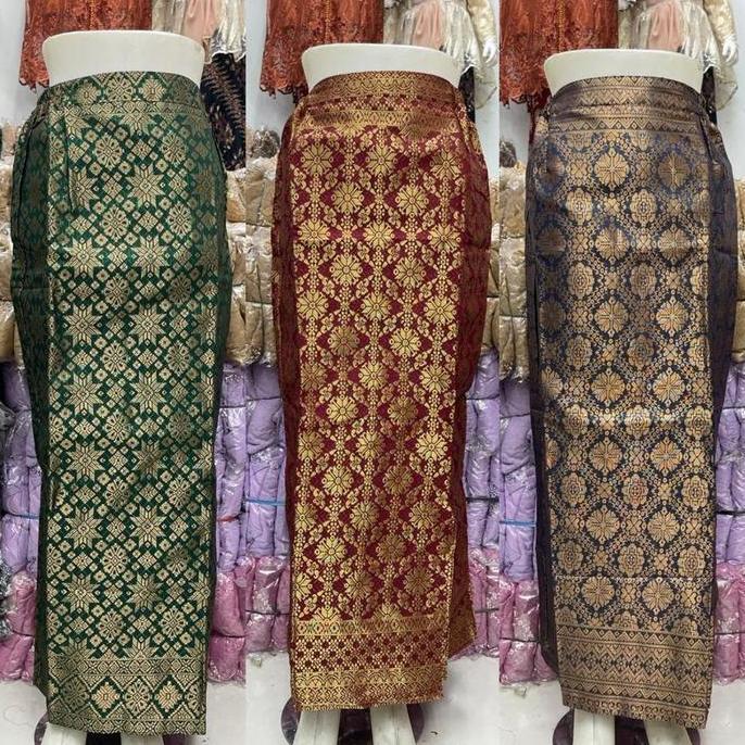 Rok Instan Songket / Rok Span Instan Songket Bawahan Kebaya MM