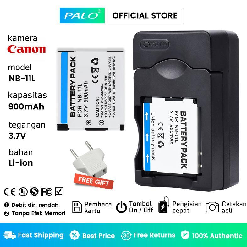 TERBARU PALO NB-11L NB 11L NB-11LH Baterai Kamera + Pengisi Daya LED untuk Canon PowerShot A2300is A
