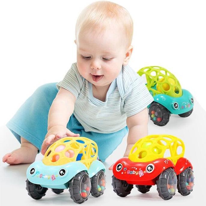 Mainan Kerincingan Bayi Mobil - Teether Bayi Bentuk Mobil