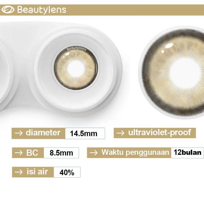 Eyex- Beautylens Softlens Cat Eye Totem Natural Brown 14.5Mm Lensa Kontak 6 Bulan Non-Medis