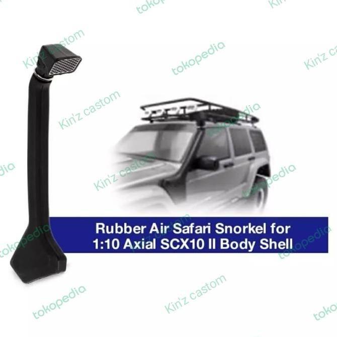 Snorkel Safari Karet Untuk Mobil Rc 1/10 Axial Scx10 Jeep Cherokee Body Shell 1:10
