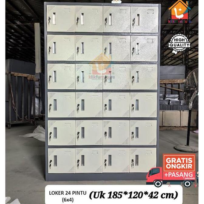 Notbad- Loker Besi / Locker Besi / Loker Lemari Besi 24 Pintu Ac 24