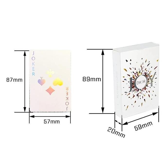 WOVLO Kartu Remi Poker Laser Kartu Poker Tahan Air Kartu Remi Poker Laser