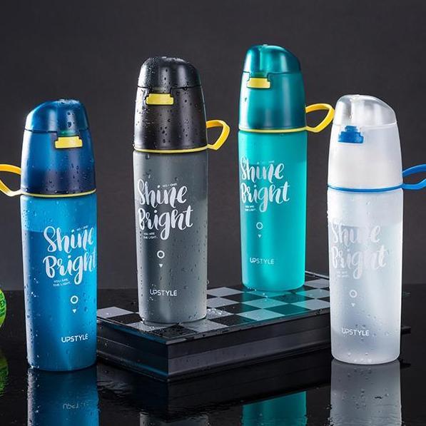 Saveme- Botol Air Minum 600 Ml Spray Upstyle Sport Water Bottle Frosted