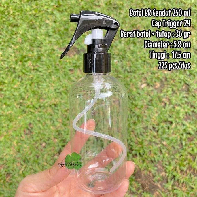 XALARA Botol TRIGGER SBR Gendut 250 ml botol kemasan kosmetik 250 ml unik