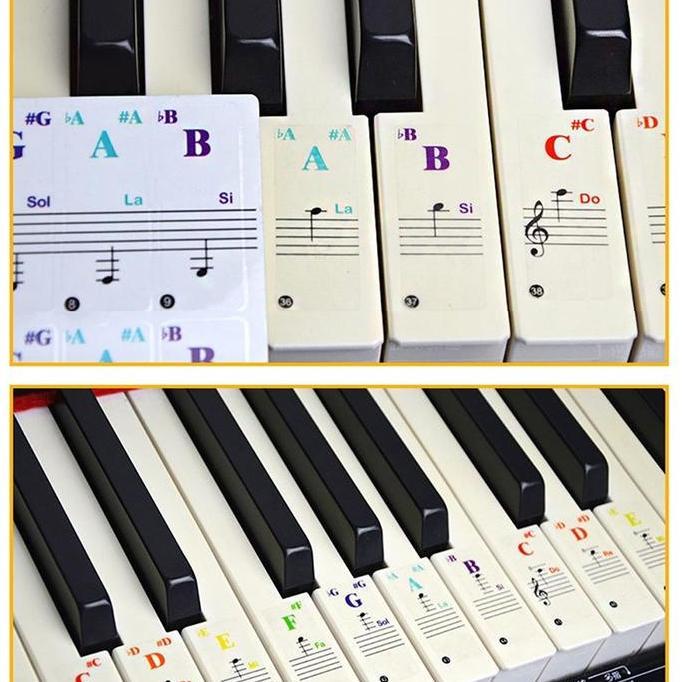 XALARA Sticker Tuts Piano/Keyboard Piano/Piano Sticker/Stiker Keyboard Reuseable