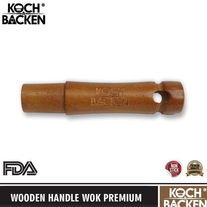 KOCH&BACKEN Gagang Kayu Wajan Penggorengan