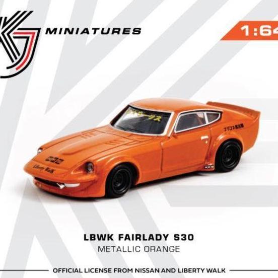 Promo KJ64003OR KJ MINIATURES 1/64 LBWK Nissan FairLady S30 Metallic Orange Diskon