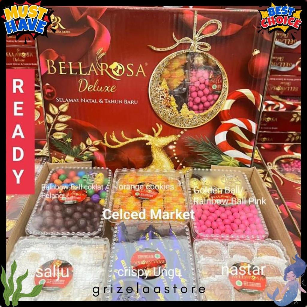 Kue Kering Natal Bellarosa Deluxe Isi 6 Macam Kue Snack Coklat | Hampers Kado Parcel Gift Hadiah Nat