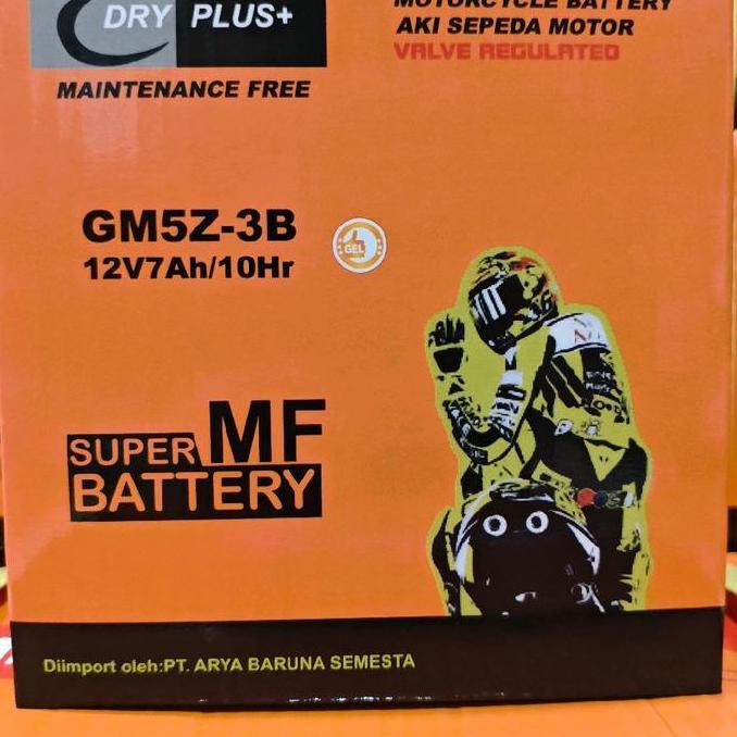 Promo Aki motor Mio Sporty, Mio Smile, Vega R, Shogun 110 GM5Z MF Aki Gel Diskon