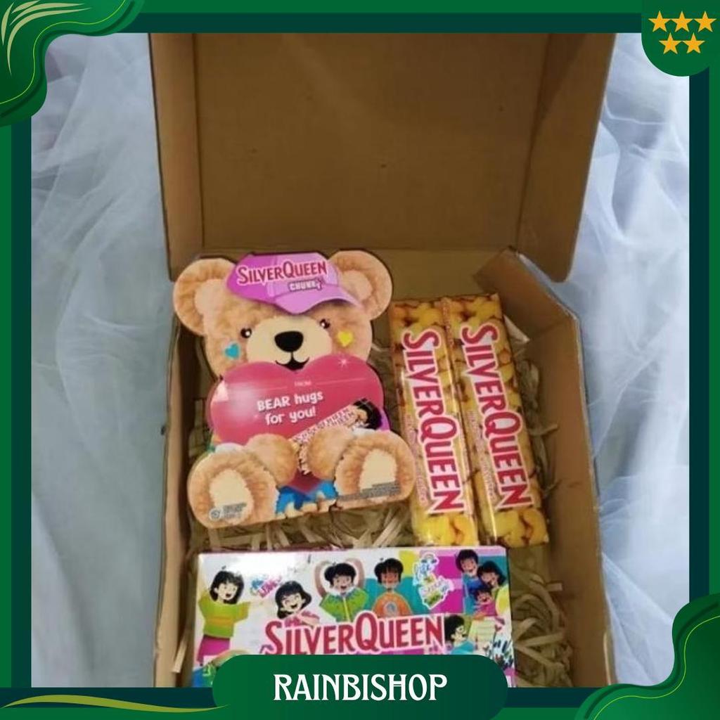 Hampers Coklat Silverqueen Beruang // Buket Silverqueen Beruang Sale