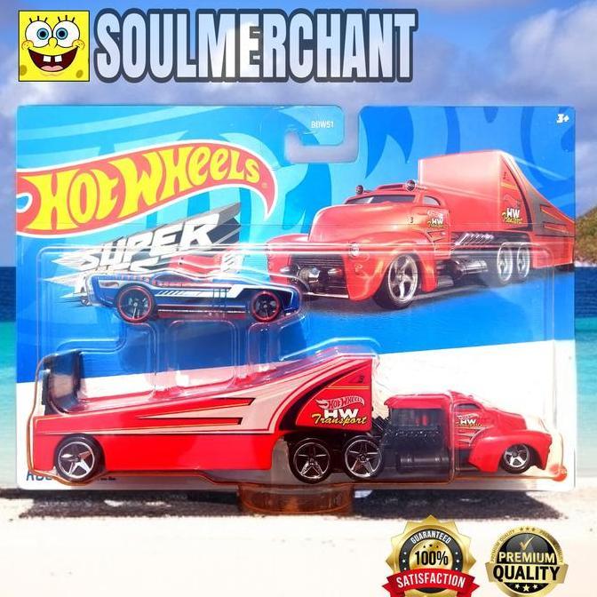 Hot Wheels Super Rigs Rock n Race with Govner Truck Balap Ban Plastik Original Mattel