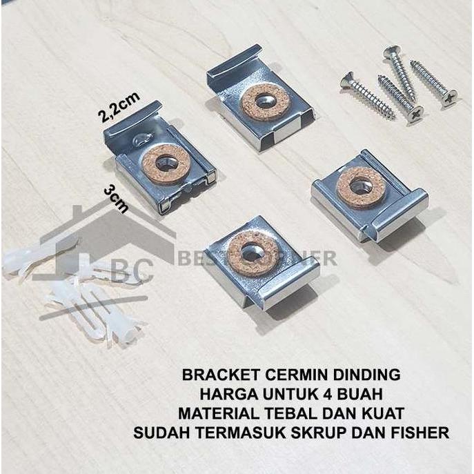 Bracket Cermin Dinding / Bracket Kaca Tempel Tembok