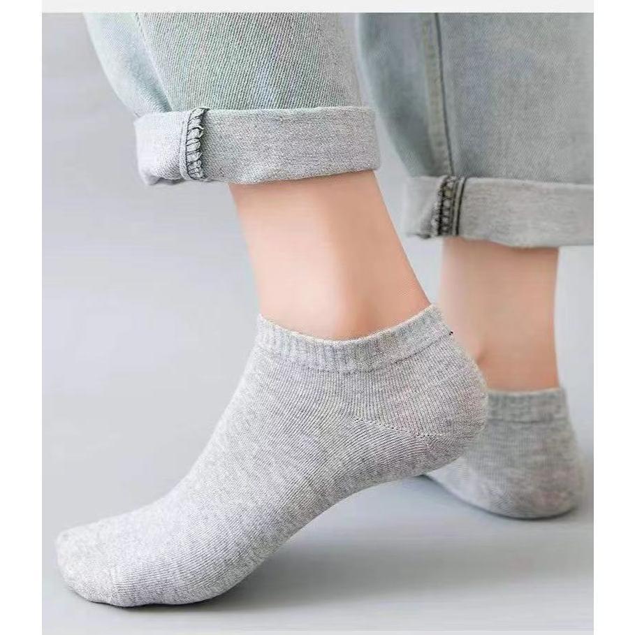 GARANSI [Gratis Ongkir] Paket 10 pasang Kaos Kaki Pendek Semata Kaki Pria dan Wanita Polos Pergelang