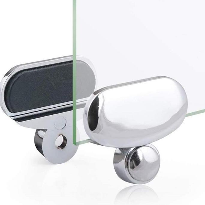 4Pcs Penjepit Cermin Kaca / Klem Jepit Kaca Cermin Stainless