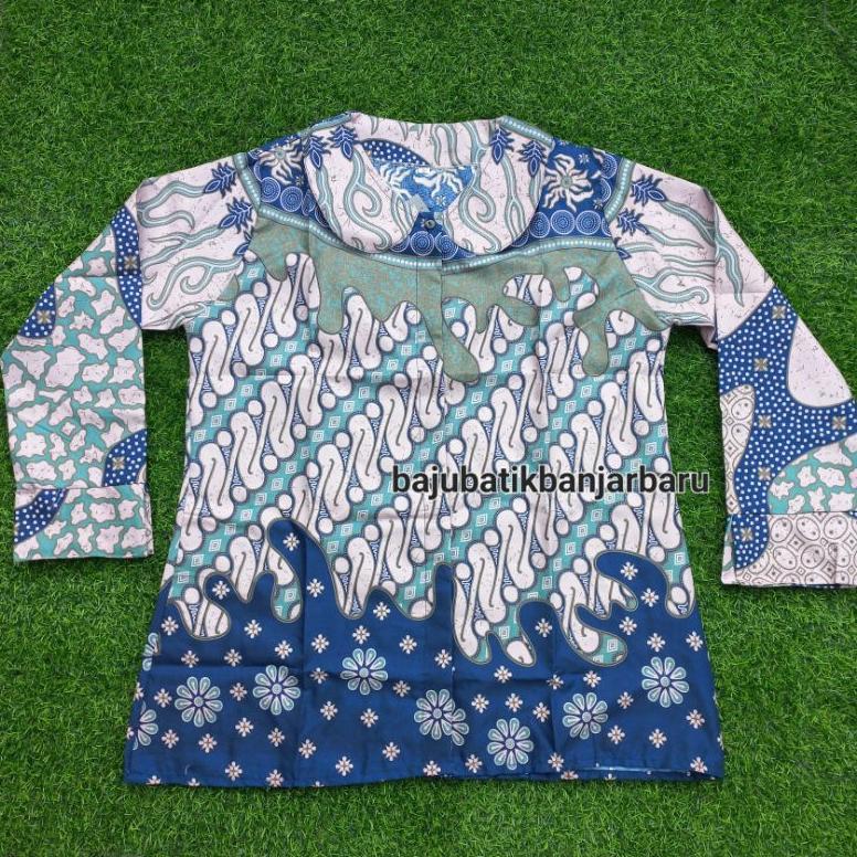 Termurah  Baju Batik Wanita/Batik Kuliah/Batik Kerja/Batik Sekolah Bahan Polimicro