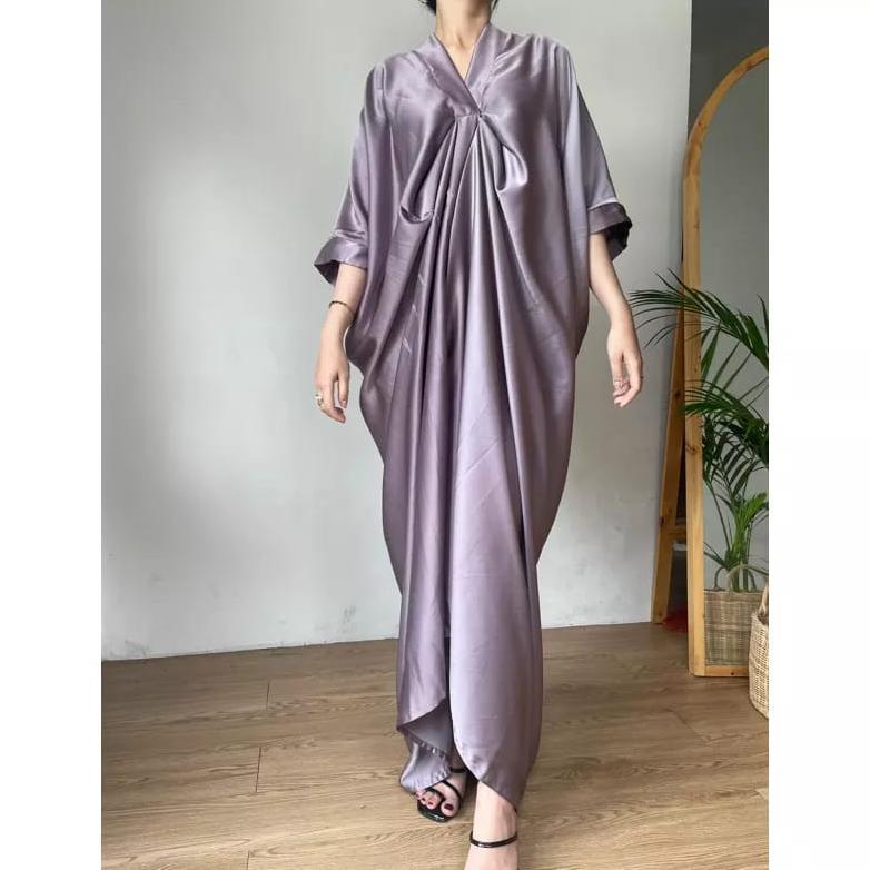 BESTPROMO [ NABILA ] FASHION MUSLIM KAFTAN SATIN // ATASAN WANITA // BAJU CASUAL // BAJU MUSLIM KEKI
