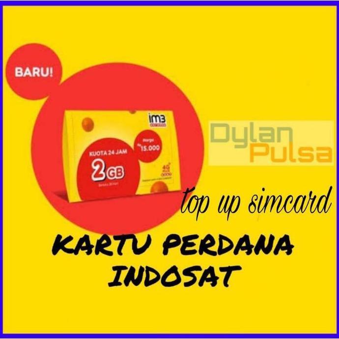 jual kartu perdana indosat + topup simcard