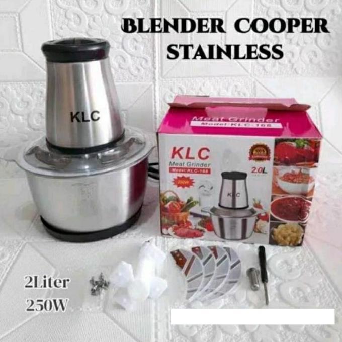 Blender Penggiling Daging Chopper Stainless Elektrik - MEAT GRINDER KLC-168 KLC168
