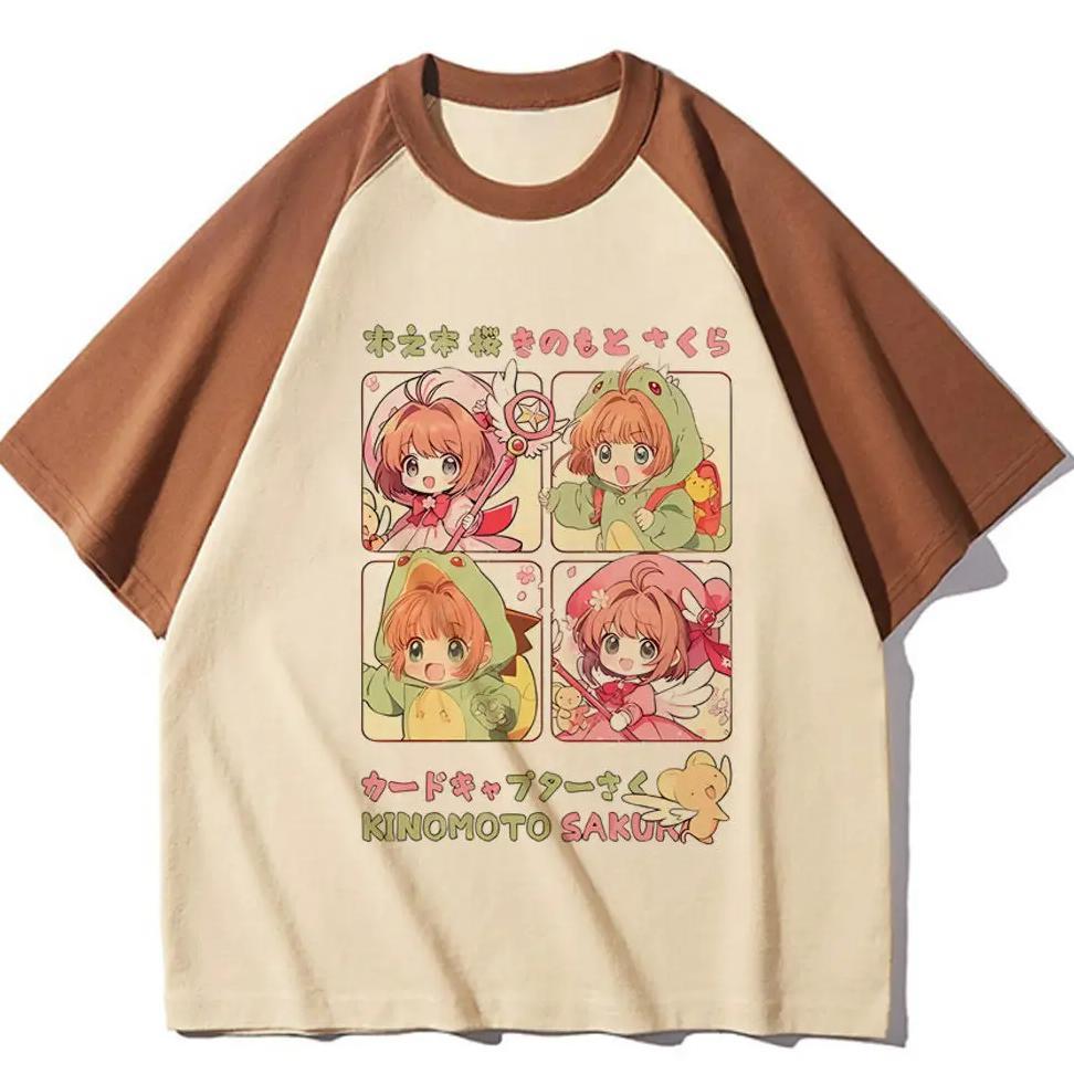 Sakura Card Captor shirt teen harajuku  kawaii 2000s anime Pop Culture shirt 2000s Trendy hip hop 20