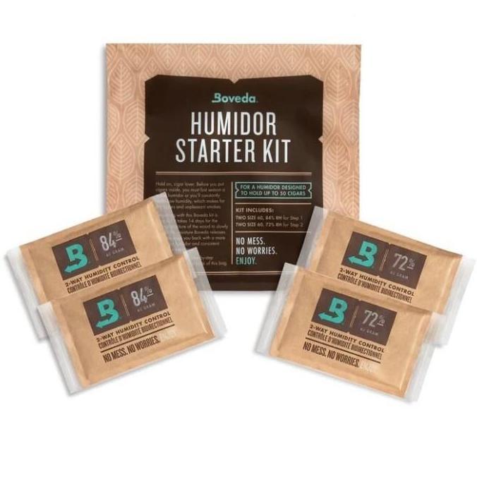 TERLARIS - Boveda Humidor Starter Kit for Seasoning 50ct Humidor - Humidity Control