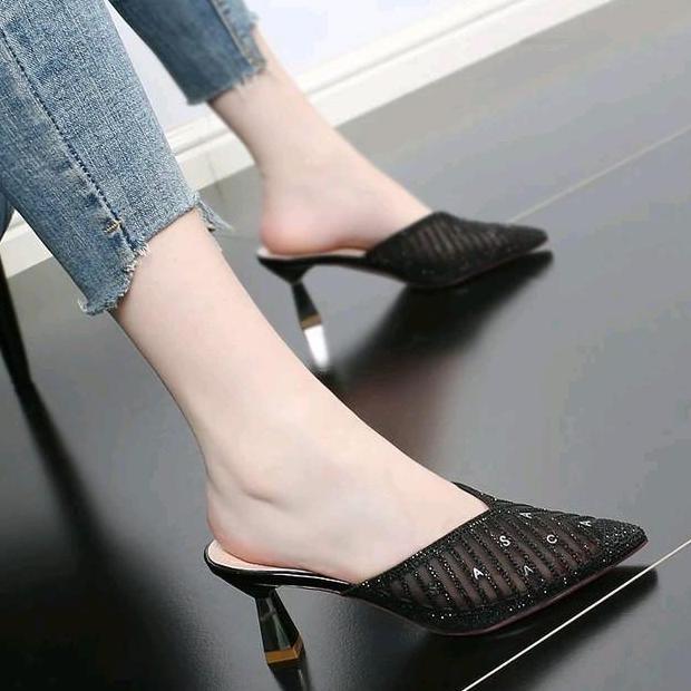 DR352 - Sandal Pesta Heels Wanita Elegan Tinggi 7 Cm - Sepatu High Heels Pesta Kondangan Terbaru Dc0