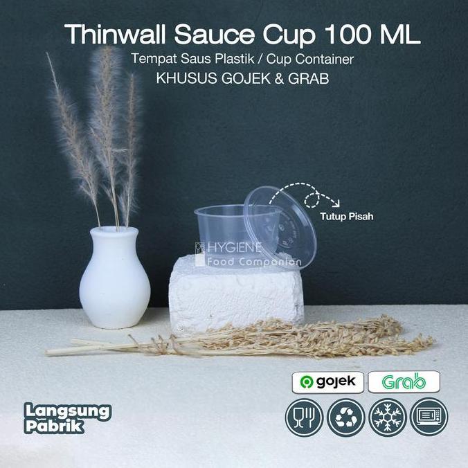 Tempat Cup Puding 100Ml Container - Thinwall Cup Puding 100Ml
