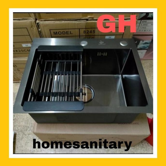 Kitchen Sink Hitam Golden Hand 5040