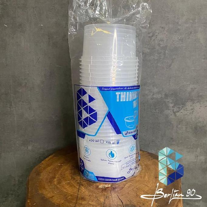 Thinwall 450Ml Berlian / Mangkok Plastik Bulat 450Ml / Thinwall 450 Ml