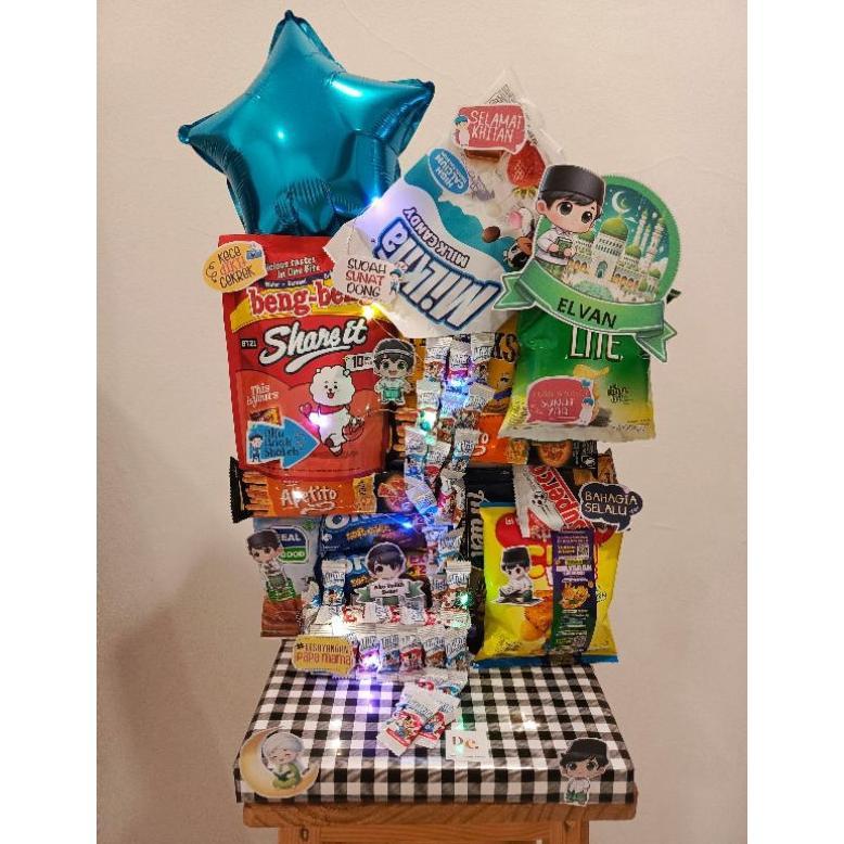 Snack Mading Sunatan/Hadiah Khitanan/Hampers Sunatan/Hampers Khitanan/Kado Tarik Uang