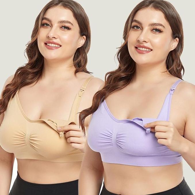 Bh Bra Wanita Menyusui Kancing Bukaan Depan Tanpa Kawat Bra Jumbo 961