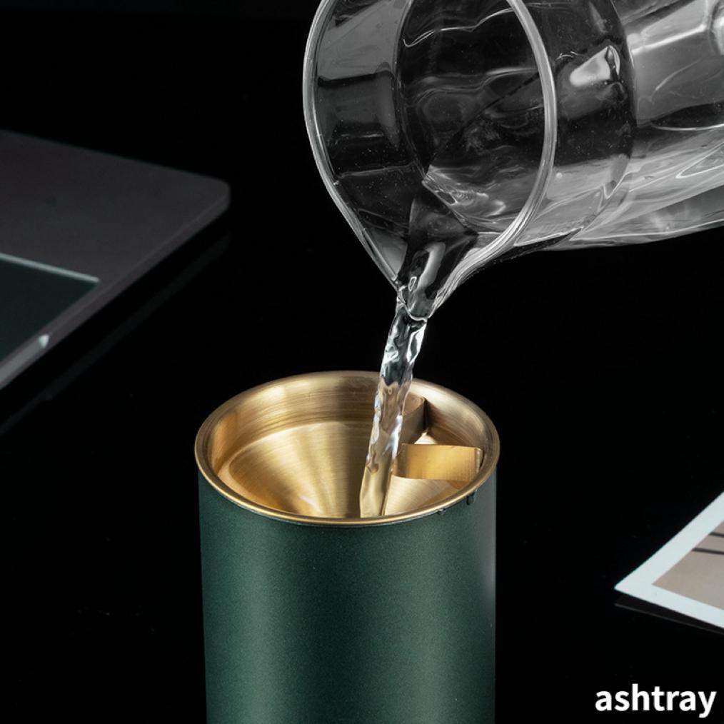 CUCI GUDANG ASBAK ROKOK Anti Angin Stainless Steel Tempat Puntung dan Asbak Mobil Portable Warna PRE