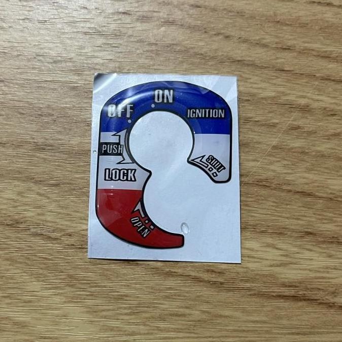 STIKER TIMBUL TUTUP KUNCI KONTAK VEARIO CARBU BEAT CARBU SCOOPY CARBU