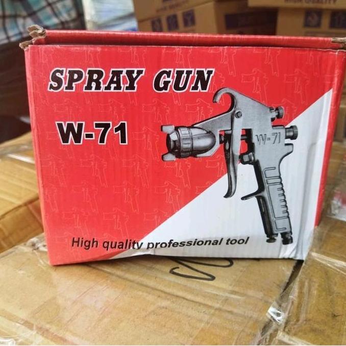 Iwata Semprotan Cat Spray Gun W-71 Tipe Iwata Nozel 1.4 Alat Cat Semprot Tabung Atas 400cc Kualiti T