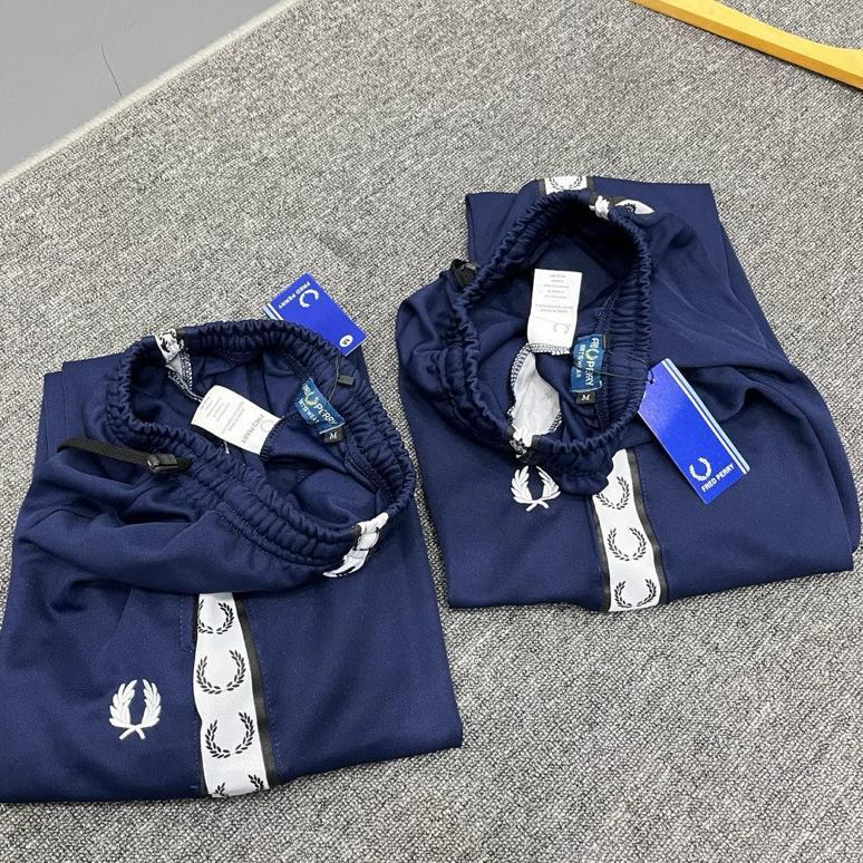 Berkualitas Set Pakaian Tracktop Dan Track Pant Fp Navy Setelan Jaket Dan Celana Panjang Pria Wanita