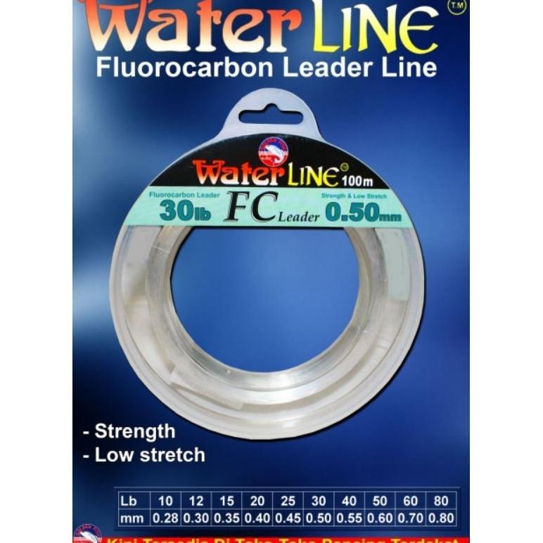 Senar pancing leader merk golden fish waterline 100 meter fc leader flourocarbon