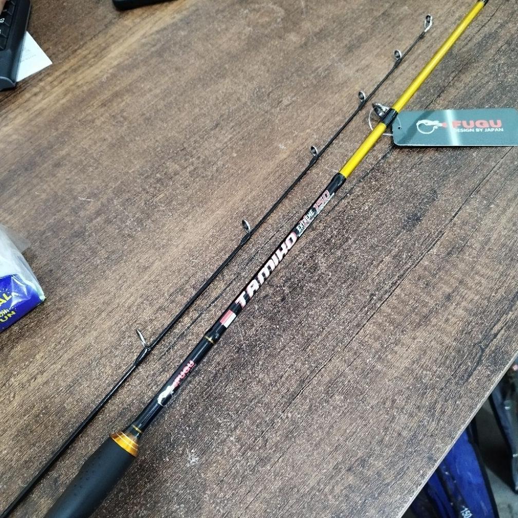 Joran Spining Carbon Solid Tabiko Tamiko Hitam Merah Kuning